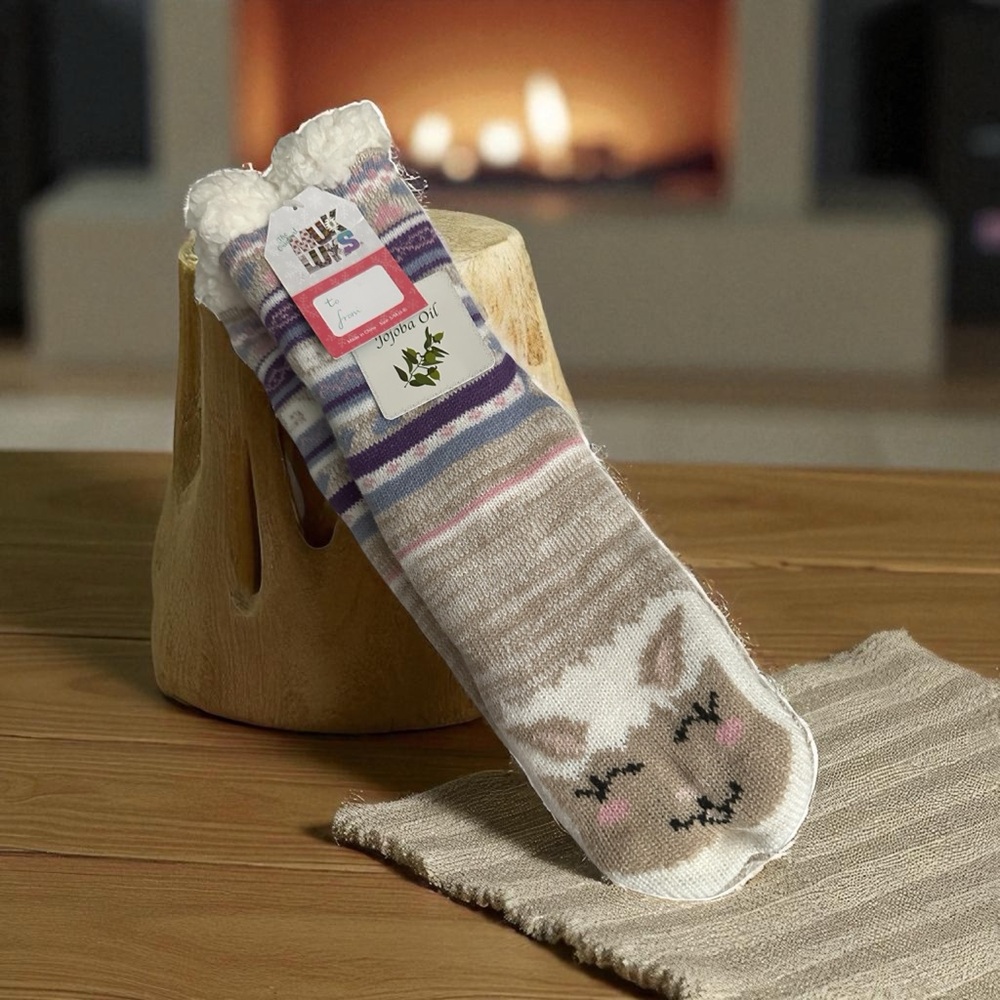 Muk Luks Cabin Socks Treated with Jojoba Oil NWT - S/M 6-8 Giftable